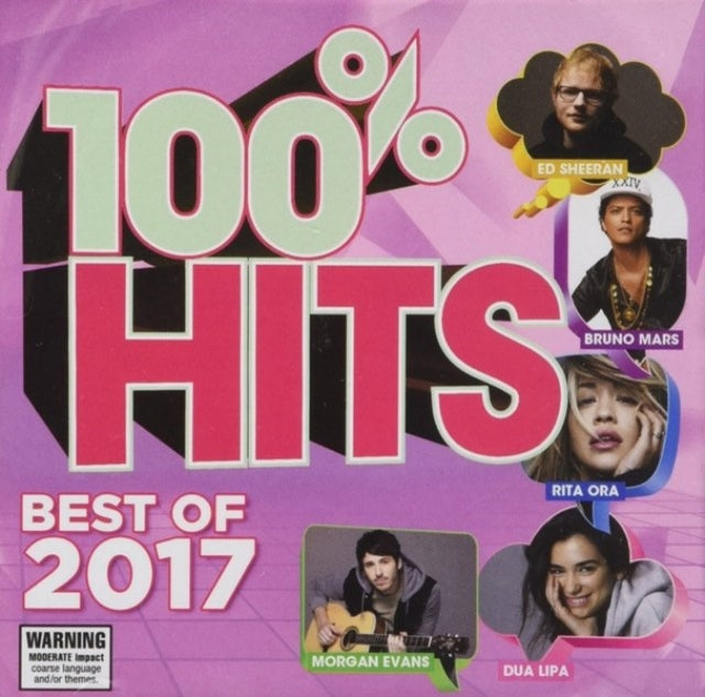 Various Artists - 100% Hits - Best Of 2017 (CD)