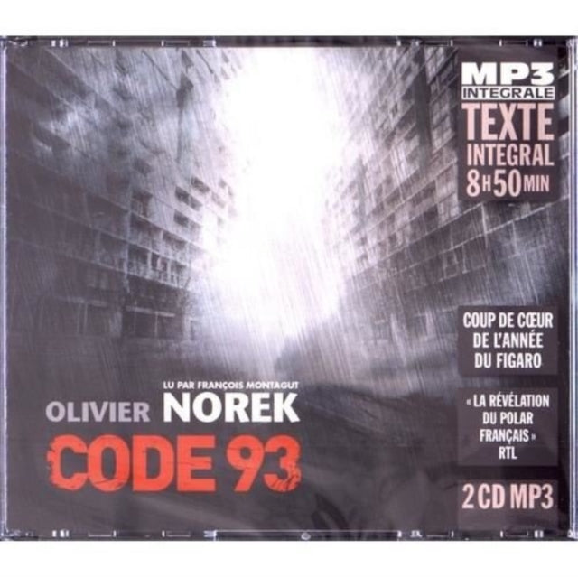 Olivier Norek - Code 93 (Integrale Mp3). Lu Par Francois Montagut (CD)
