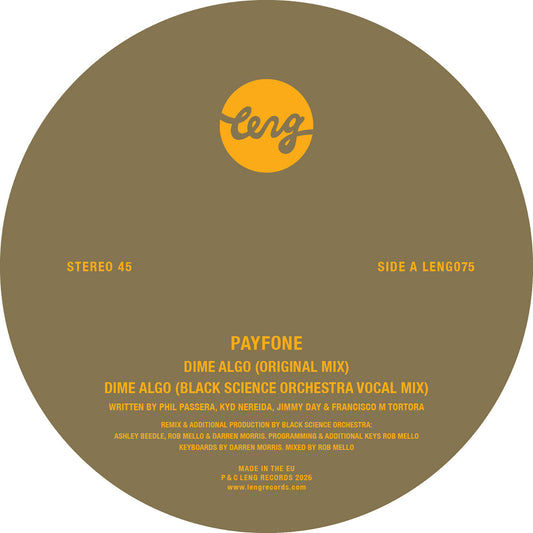 Payfone - Dime Algo (Feat. Kyd Nereida) (Vinyl Single)