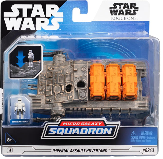 Star Wars - Micro Galaxy Medium Vehicle (5" Vehicle & Figure) Mando N1 w/ Mando - Series 11 (Imperial Assault Hovertank) (Toys)