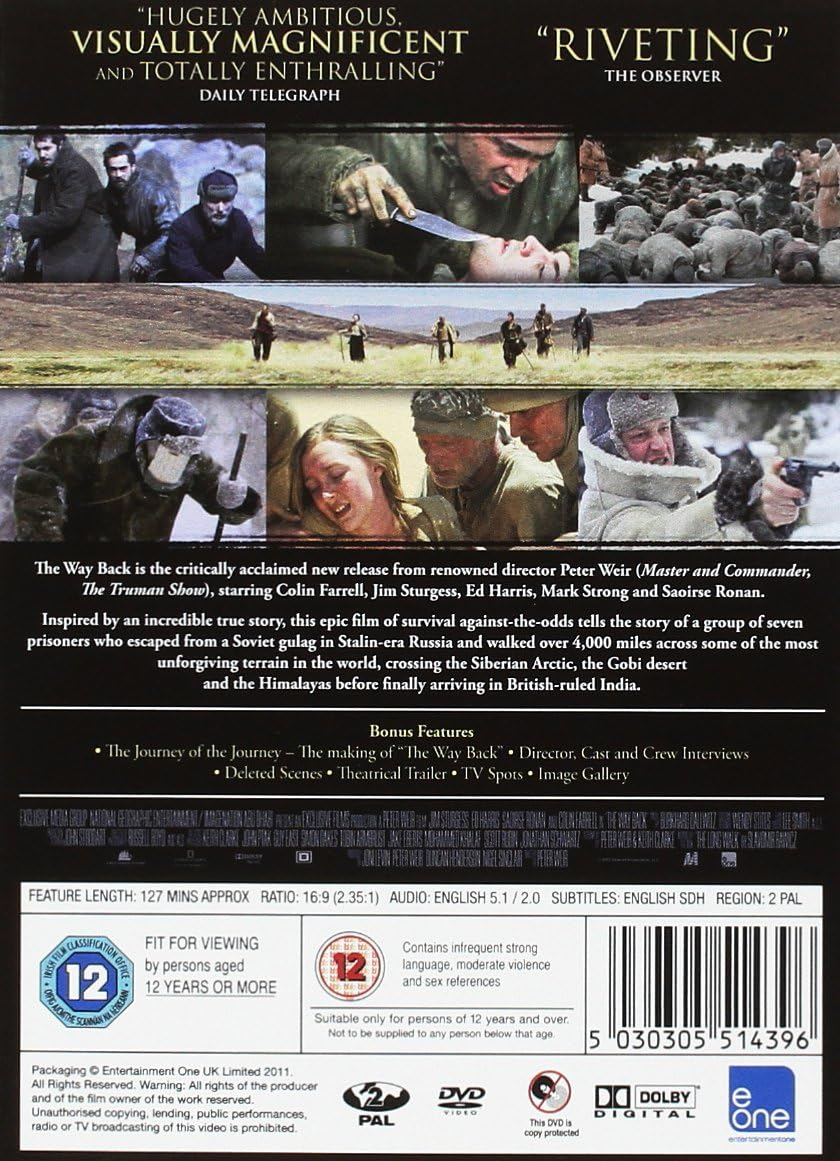 The Way Back (2010) (DVD) (Second-Hand)