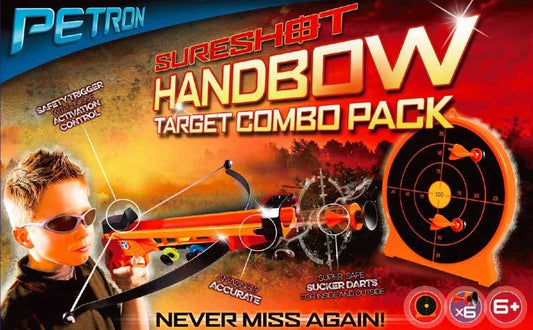Sureshot Hand Bow / Target / 6 Darts