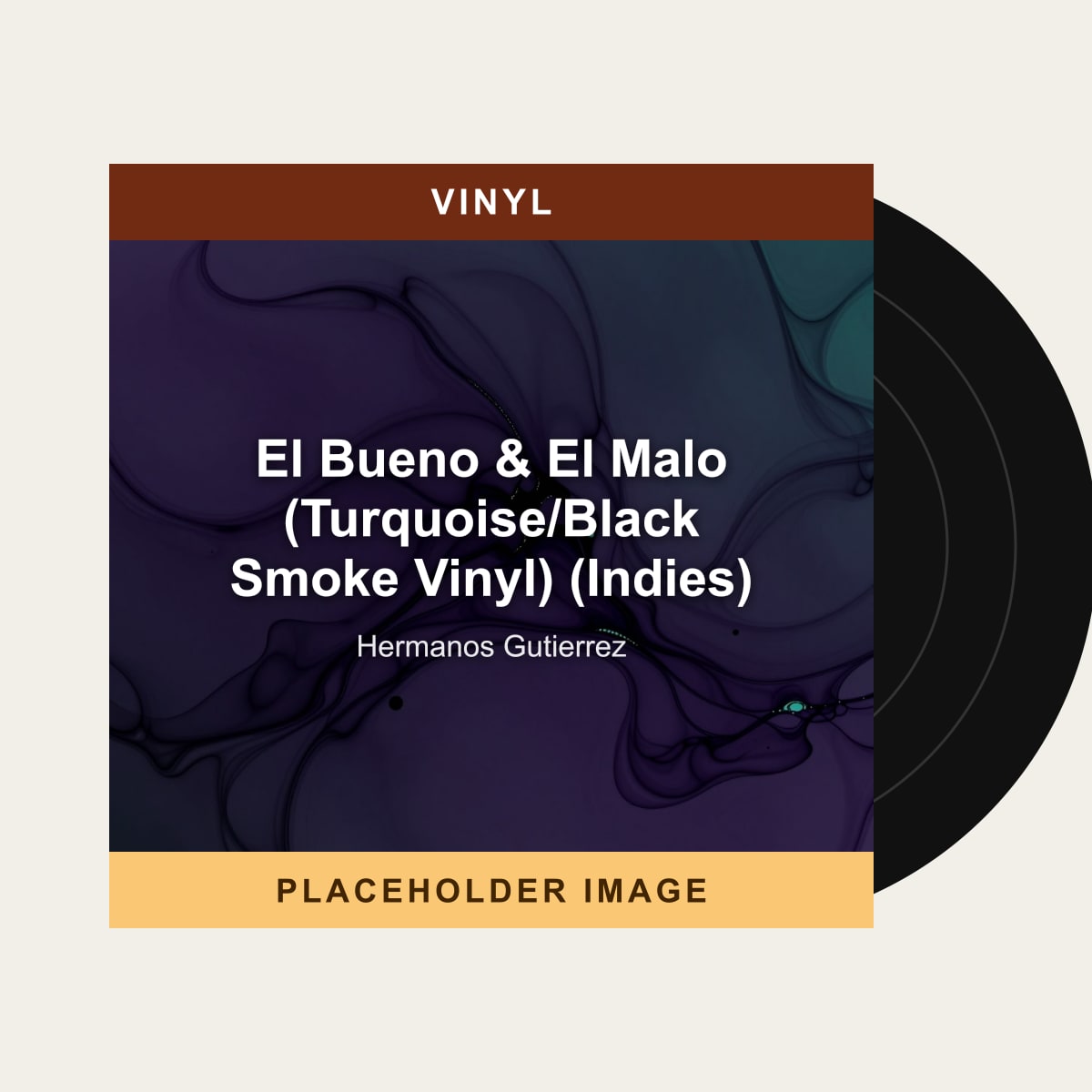 Hermanos Gutierrez - El Bueno & El Malo (Turquoise/Black Smoke Vinyl) (Indies) (Vinyl) - placeholder image