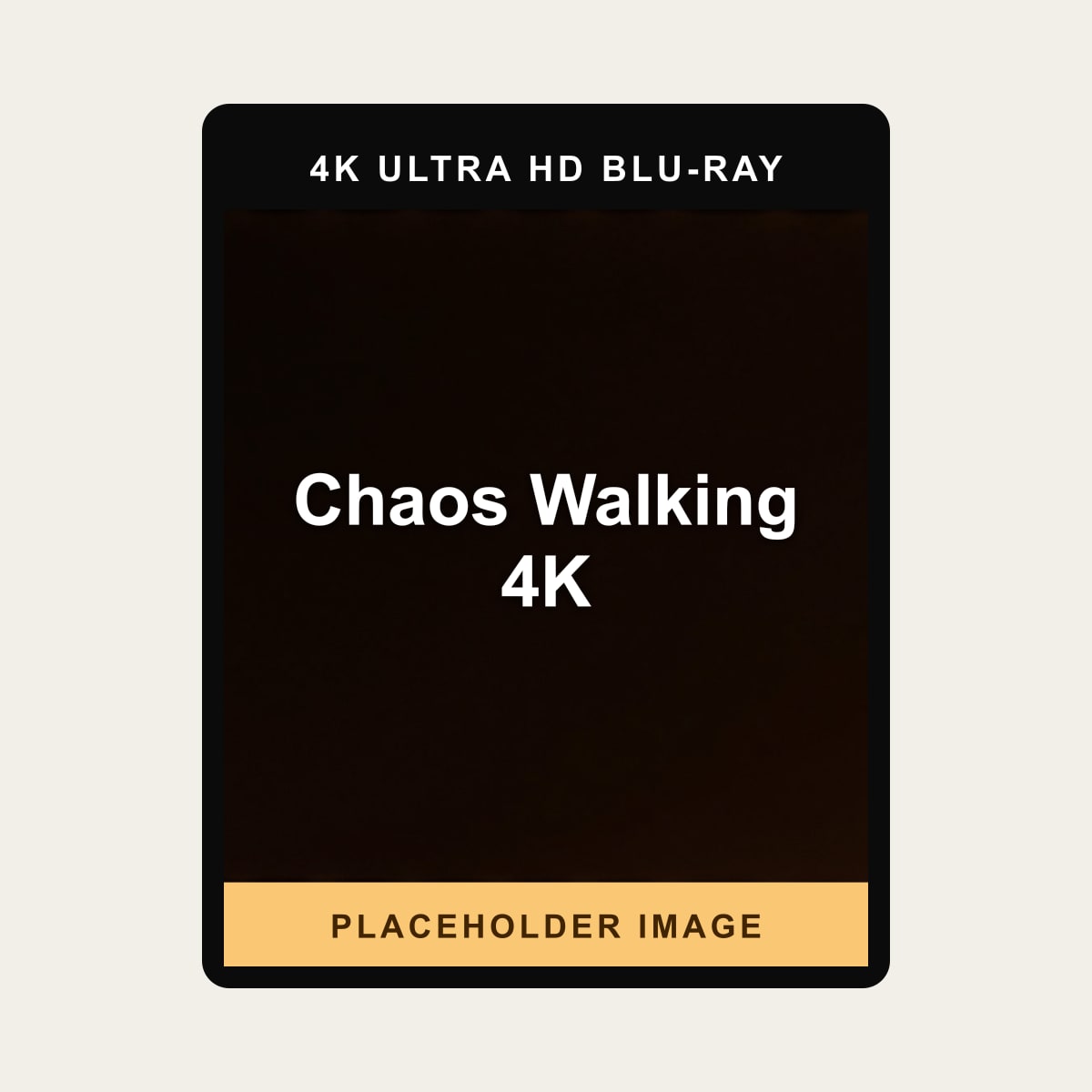 Chaos Walking 4K (Blu-ray 4K) - placeholder image