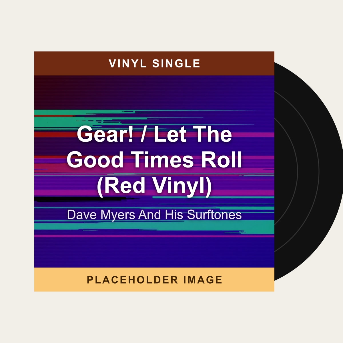 Dave Myers And His Surftones - Gear! / Let The Good Times Roll (Red Vinyl) (Vinyl Single) - placeholder image