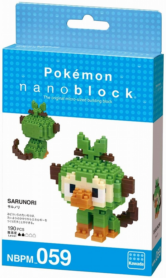Nanoblock Pokemon Series Grookey BNT21610 (3D Puzzles)