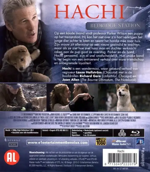 Hachi: A Dog`s Tale (2009) (Dutch Import) (Blu-ray) (Ships in 1 Business Day)